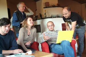 A short break: Fritz, Elisabeth, Harry, Herwig