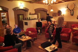Late in the day: Harry, Arne, Leopold, Herwig, Bernd