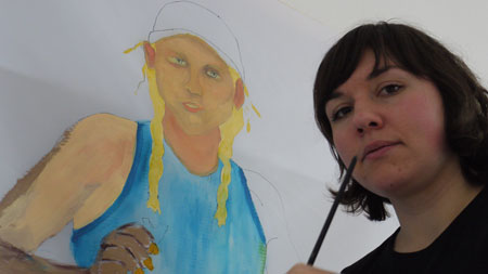 yvonne_nina Nina working on Yvonne